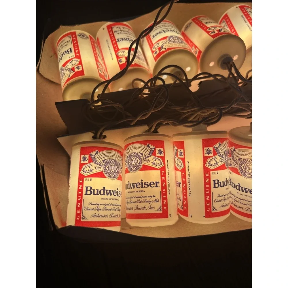 Vintage 1993 Anheuser-Busch Budweiser‎ 20 Lite String Lite WORKS